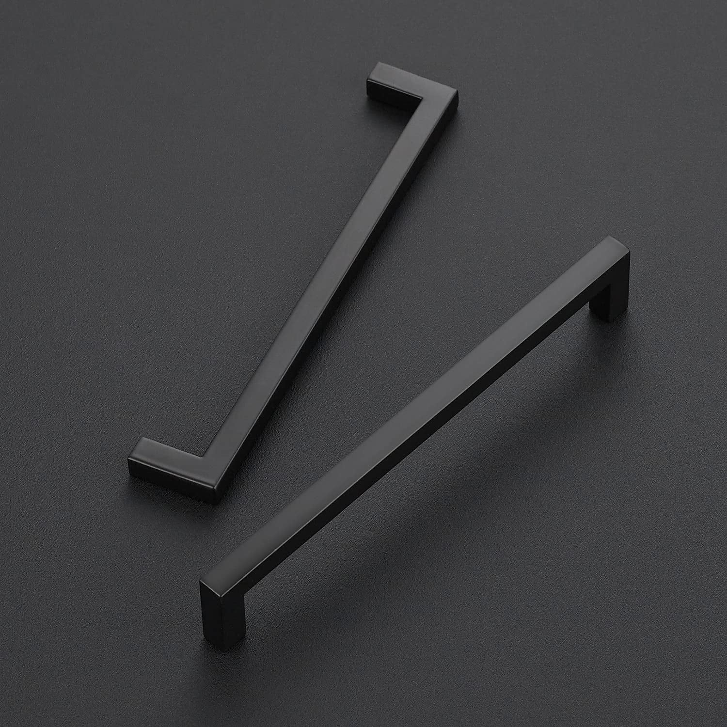 30 Pack Solid 3 Inch Center to Center Slim Square Bar Drawer Handles Kitchen Cabinet Handles Black Drawer Pulls Kitchen Cabinet Hardware Matte Black Dresser Pulls for Cupboard
