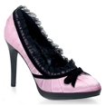 thumbnail image 2 of Pin Up Couture BLISS-38 - 4 1/4" Stiletto Heel Mini-Platform Pump W/Bow-Blk Satin-11, 2 of 3