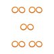 thumbnail image 3 of Cateissary Carpeta de anillas A4 de 10 piezas para organizar y apilar documentos y tarjetas facturas diámetro naranja 27mm Type2 NO2, 3 of 6