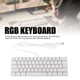 thumbnail image 3 of Teclado Gaming Con Cable, 61 Teclas, Retroiluminación Rgb, 8 Colores Individuales, Teclado Mecánico 60%, Anti-Ghosting, Alta Velocidad De Respuesta, Diseño Ergonómico, 3 of 7