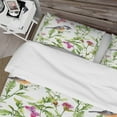 thumbnail image 4 of Designart 'Handdrawn painting of Meadow with Butterflies, Birds and Herbs' Floral Duvet Cover Set, 4 of 4