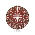 thumbnail image 3 of Hometravel Washable Christmas Tree Skirt, Short Pile HD Printed Rug Decor, Reusable Tree Base Cover for Home, Party Decoration, 3 of 6