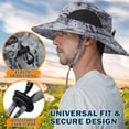 thumbnail image 4 of EINSKEY Sombrero de ala ancha para el sol, protección UV UPF 50+, impermeable, plegable, para hombres y mujeres, pesca, senderismo, playa, jardín, 4 of 5