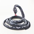 thumbnail image 1 of 135cm Simulation Rubber Soft Snake Prank Joke Funny Toy Garden Props Antistress Horror Fake Snake Kid's GiftBlack He Qiyong unisex, 1 of 1