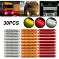 thumbnail image 2 of 30X Luces de posición laterales selladas rojas y blancas de 9 LED aptas para remolque de camión Lámpara lateral trasera de 4 pulgadas, 2 of 5