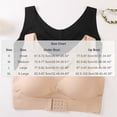 thumbnail image 3 of Hduncf Womens Wireless Sleep Bra Seamless Full Coverage, Side and Back Smoothing Bralette, Wide Strap Light Support Lounge T-Shirt Bras Black L, 3 of 8