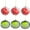 Red+Green, variant on KOYPTL 6pcs Christmas Tree Ball Ornaments-Look Real Red & Green Apples Christmas Decorations, Not Easy to Fade & Reusable,Decorative Hanging Ornaments,Hanging Decorations Home Decor(Green)
