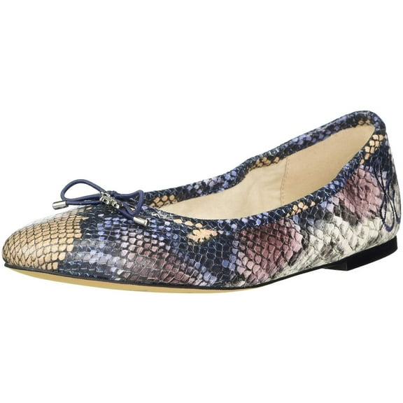 Sam Edelman Felicia Smokey Blue Slip On Rounded Closed Toe Flexible Ballet Flat