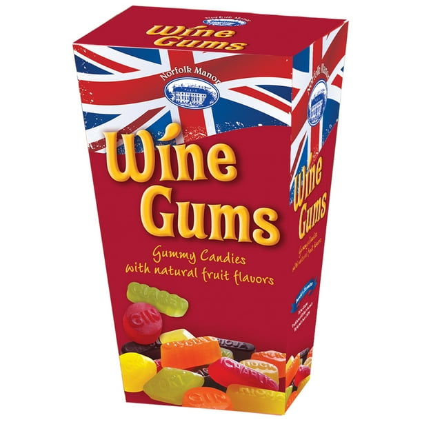 Norfolk Manor Wine Gums, Box, 8.8oz (250g)