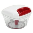 thumbnail image 2 of 550ML Kitchen Mini Food Chopper Hand Pull Garlic Grinder Masher Blender with Scraping Brush, 2 of 5