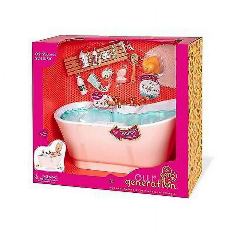 Our Generation Bath Bubbles Bathtub Accessory Set for 18
