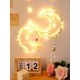 thumbnail image 1 of 1pc LED Iron Moon Light Diamond Crystal Refractive Pendant DIY Fun Fairy Pendant Room Decoration Light Surprise Gift, 1 of 5