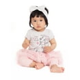 thumbnail image 6 of 101 Dalmations Baby Girl's Short Sleeve Graphic Onesie with Skegging and Matching Bow Headband, 3 Piece Set, Sizes 0/3M-24M, 6 of 8