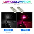 thumbnail image 3 of 3Pcs USB LED Atmosphere Lights Mini Car Interior Accessories Ambient Lamp, 3 of 9