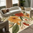 thumbnail image 2 of 1PC Floral Patterned Area Carpet Local Carpet, Lightweight Washable Easy-to-Tidy Carpet Mat Festival Gift, Suitable for Bedroom, Living Room, Dining Room, Office, Foyer, Room Accessones, 2 of 8