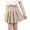 Khaki, variant on Girls School Uniform Skirt High Waisted Pleated Skort with Lining Shorts Back To School Outfits for Girls School Skirts 11-12 Years