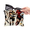 thumbnail image 6 of FeBohao 2 PCS Cosmetic Shrapnel Bag Waterproof Makeup Toiletry Bags Squeeze Purse Pouch Vegan Leather Compact Large Storage Unique Teen Pencil Personal Handbags Haves Summer Bathroom Rugby, 6 of 6