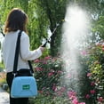 thumbnail image 3 of TOPCHANCES Electric Garden Sprayer with 3 Mist Nozzles, 5L Lawn Water Sprayer with USB Rechargeable Handle and Telescopic Wand, Portable Electric Sprayer with Shoulder Strap for Gardening, Blue, 3 of 11