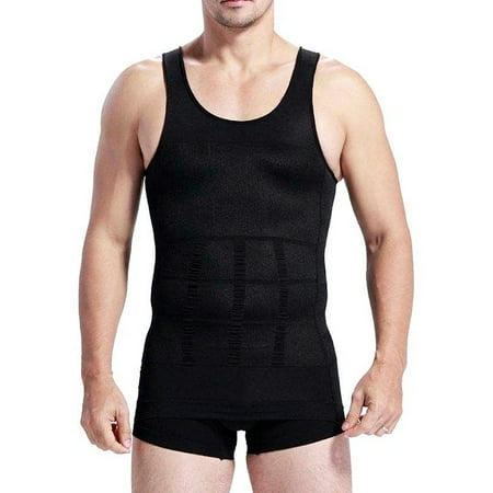 

Frecoccialo Mens Slimming Body Slim Chest Tummy Shaper Vest Under Shirt Waist Back Support
