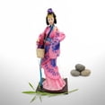 thumbnail image 6 of Jiibva Chinese Style Doll Figure Four Ancient Beauty Statue for Home Decor Compact Ornament for Bookshelves Desks Windowsills Decor, 6 of 7