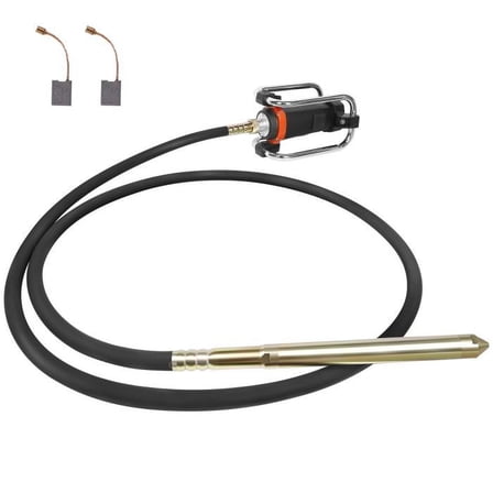 1500W 16000RPM Portable Electric Concrete Vibrator, Commercial Grade Bubble Removal, 4.5m Flexible Shaft, Electric Handheld Concrete Vibrating Tool, for Dam Foundations, Bridge Decks