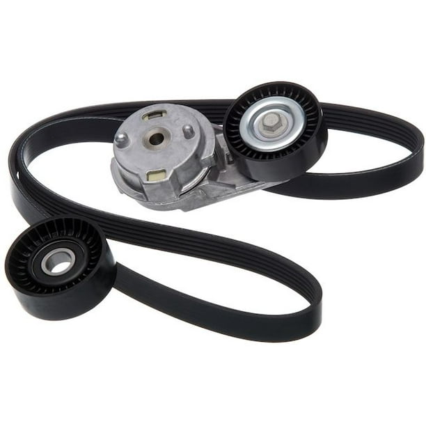 Serpentine Belt Drive Component Kit - Compatible with 2007 - 2011 Jeep  Wrangler  V6 Gas 2008 2009 2010 