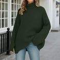 thumbnail image 4 of Wdgfv Oversized Slouchy Pullover Women Winter Warm Knitted Turtleneck Pullover Sweater Soft Cozy Oversized Casual Top For Women Cold, 4 of 7
