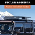 thumbnail image 4 of CURT Roof Rack Cargo Carrier, 16 sq ft Storage, Lightweight, Exterior Automotive Accessories, 4 of 6
