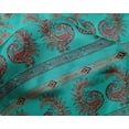 thumbnail image 4 of oneOone Silk Tabby Fabric Peacock Block Fabric Prints By Yard 42 Inch Wide, 4 of 4