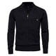 thumbnail image 1 of Argyle Cárdigan de Color sólido para hombre, suéteres informales de algodón con cremallera de calidad para invierno, cárdigans básicos de moda para hombre, 1 of 5