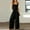Black, variant on Women's 2 Piece Outfits Square Neck Linen Crop Tank Top Wide Leg Pants Matching Lounge Set Summer Casual Beach Sets