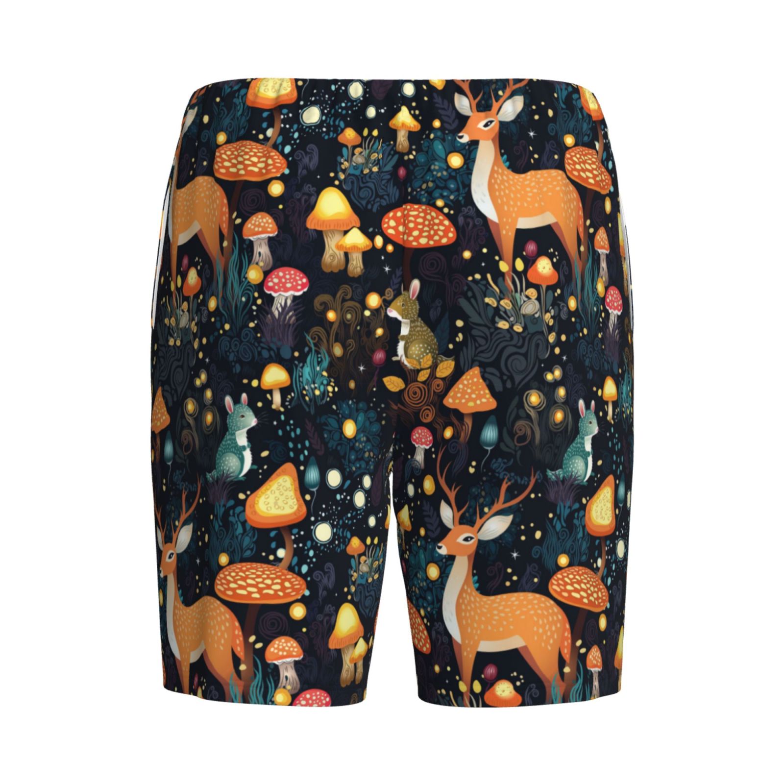 Picia Forest Elf Pajama Shorts for Men, Men's Pajama Bottoms, Sleepwear,Short Pajama Pants-4X-Large