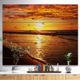 thumbnail image 2 of Design Art - Bright Yellow Sunset over Waves, 2 of 5