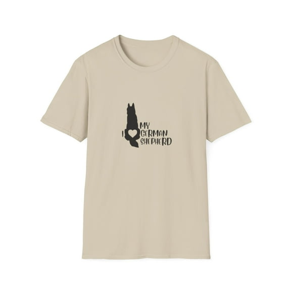 German Shepard Softstyle T-Shirt, German Shepard Tee