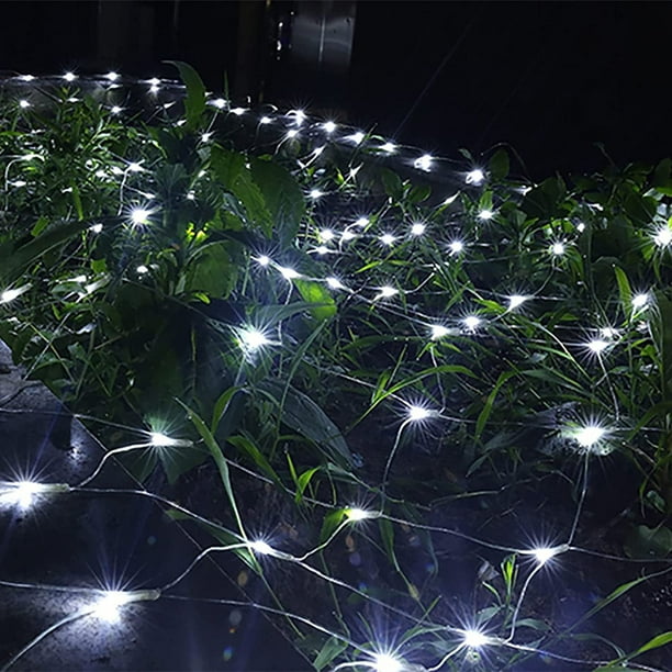 200 LED Net Mesh Fairy String Curtain Lights – 8 Modes – IP66 Waterproof – Indoor/Outdoor – Plug-In – Holiday/Party Decor-719316