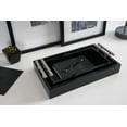 thumbnail image 6 of Kate and Laurel Lipton Modern Tray Set, Set of 2, Black and Silver, Glam Decorative Trays for Storage and Display, 6 of 8
