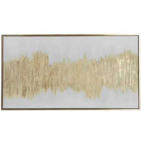 65  x 36  Glitter Flakes Geode Framed Wall Art with Gold Frame  by CosmoLiving by Cosmopolitan
