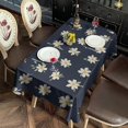 thumbnail image 2 of Pioneer Flower Floral Print Pattern Rectangle Tablecloth 60"x120", Waterproof Polyester Table Cloth, Wipeable Spillproof for Dining Camping Indoor Outdoor, 2 of 6