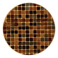 thumbnail image 3 of Unique Loom Cafe Collection Area Rug - Lungo (4' 1" Round Multi/Beige), 3 of 6