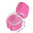 thumbnail image 3 of Miyuadkai Dental Box Clearance Home False Guard with Bath Denture Strainer Holder Guard Brace Travel Brush Basket Storage Mouthguard Container Rinsing Accessories Travel Denture for Teeth on Sale Red, 3 of 6