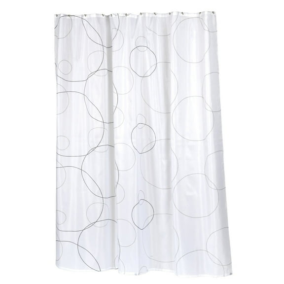 Carnation Home Fashions Ava Fabric Shower Curtain