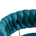 thumbnail image 6 of Luccalily Velvet Bar Stools Set of 2,Swivel Adjustable Bar Stools with Back and Footrest,Modern Design and Golden Base for Kitchen,Bistro Pub, Dining Room Counter, 6 of 13