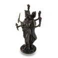 thumbnail image 3 of Enchanting Bronze Finish Triple Form Hecate Greek Goddess of Magic and Moonlight Resin Statue: A Meticulously Detailed Addition to Your Mythology Collection, 3 of 4