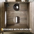 thumbnail image 6 of Farmhouse Cat Litter Box Enclosure – 70" Auto Litter Cabinet with Shelves, Doors & Cat Access Door – Fits Smart Litterboxes Up to 26"×28"×31", 6 of 8