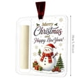 thumbnail image 7 of AURIGATE Acrylic Christmas Money Holder Ornament Clear Cash Gift Ball with Slot and Velvet Ribbon Double Sided Printed Hanging Decoration for Tree Holiday Gift, 7 of 7