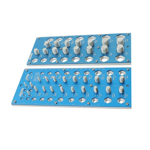 labwork 21 Inch and 17 Metric Thread Identifier Gauge Inch and Metric Thread Checker