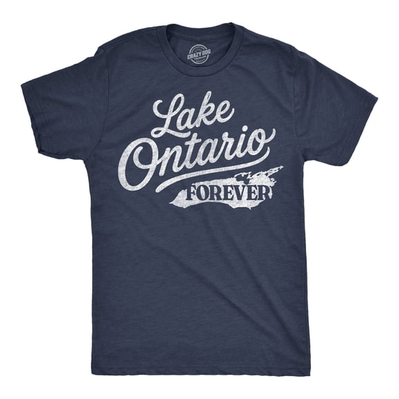 Mens T Shirts Lake Ontario Forever Awesome National Tee For Men Graphic Tees