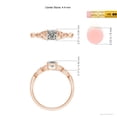 thumbnail image 4 of ANGARA Natural 0.5 Ct. Diamond Solitaire Ring in 14K Rose Gold for Women (Ring Size: 9), 4 of 9