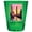 Green, variant on London England Design B Souvenir Full Color 2 oz Round Shot Glass Green