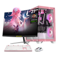 thumbnail image 1 of PC Gamer Completa IA Xtreme PC Gaming NVIDIA GeForce RTX 5060 TI AMD Ryzen 7 5700X 32GB SSD 1TB Monitor Curvo 27 180Hz Sistema Liquido WIFI Pink Productividad Versátil Acelerada con IA, 1 of 6